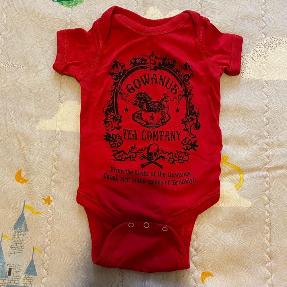 Rabbit Skins Gowanus Tea Company onesie